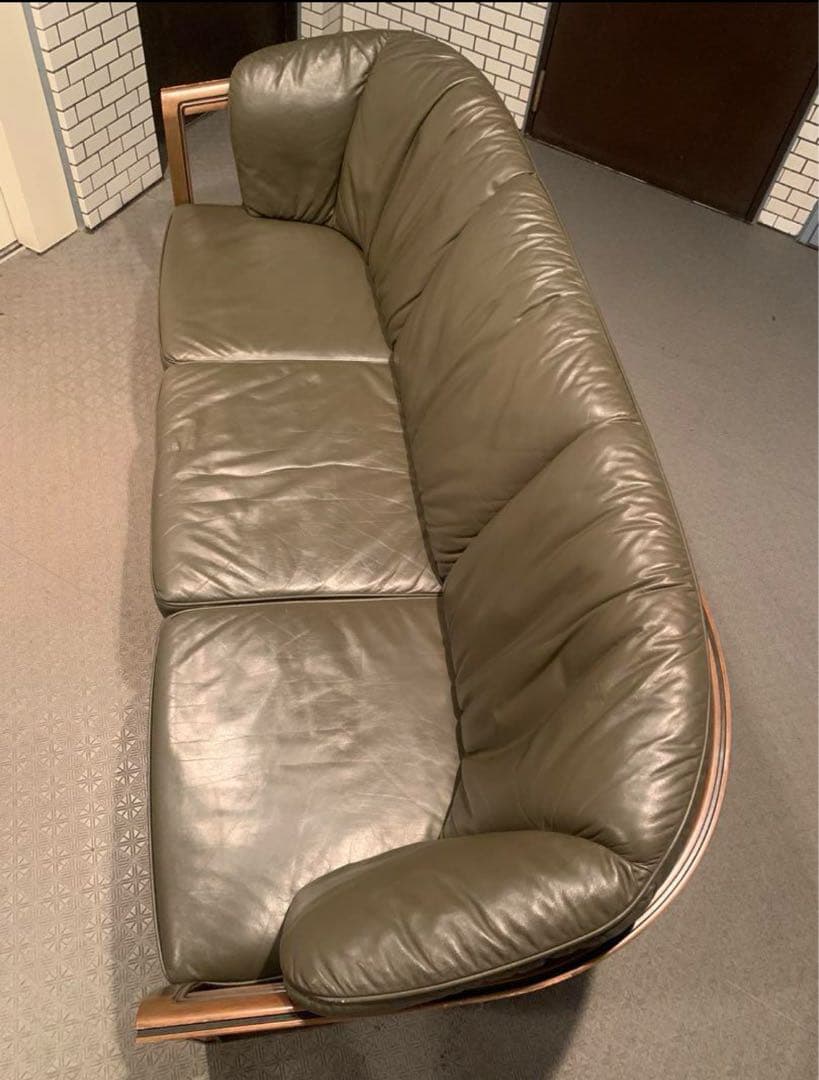 MARUNIマルニ  地中海 シャルル 3Pソファ 本革 販売102万