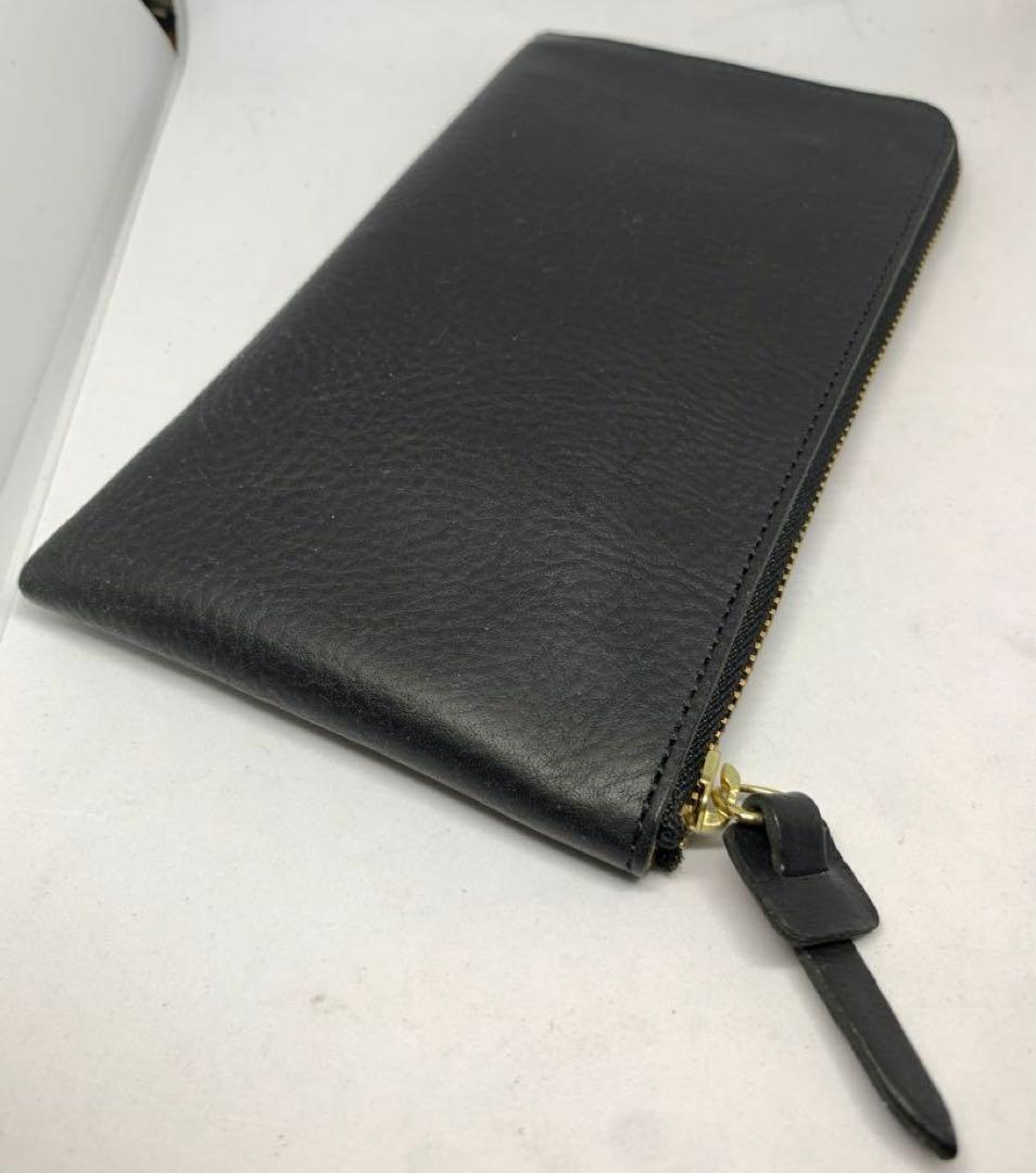 池之端銀革店 イタリアン シュリンクレザー L字ファスナー 長財布