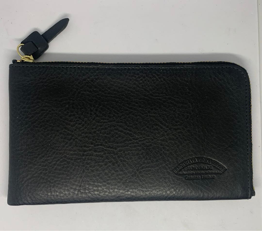 池之端銀革店 イタリアン シュリンクレザー L字ファスナー 長財布