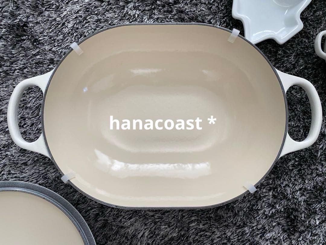 LE CREUSET ル・クルーゼ　オブロング　マルミット フラワーレリーフ