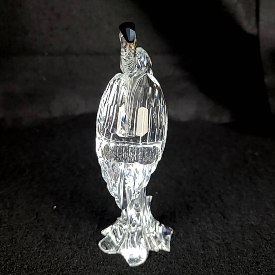 ◆美品◆スワロフスキー　サギ　鳥　置物　フィギュリン　箱つき