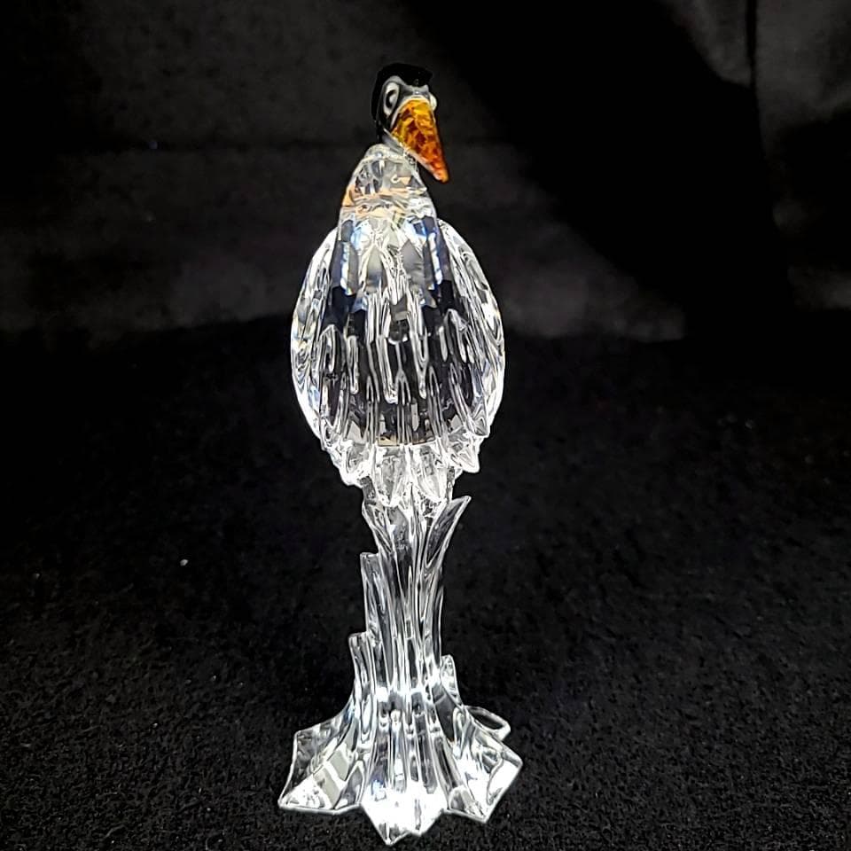 ◆美品◆スワロフスキー　サギ　鳥　置物　フィギュリン　箱つき