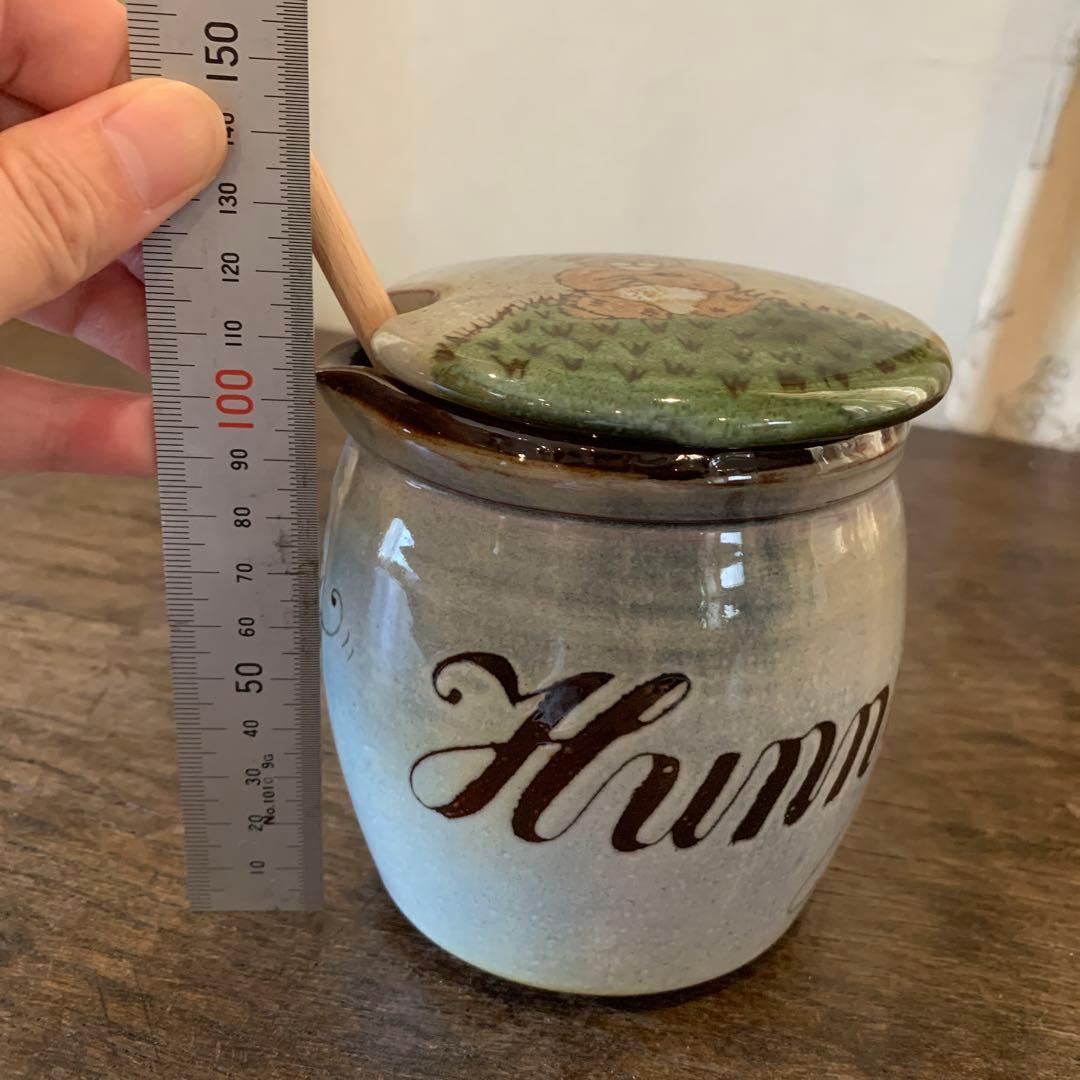 イギリス製　陶器ハニーポット