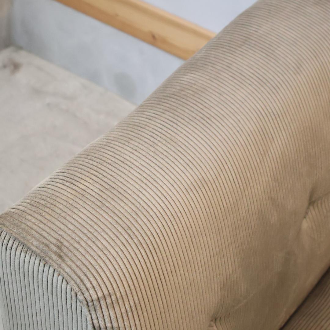 クラッシュゲート GRESS 2人掛けソファ 右肘 ジャガード ベンチソファー