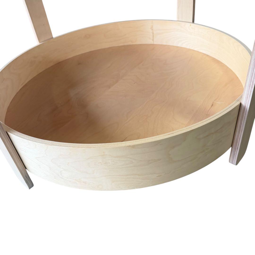 IKEA BORGEBY 収納付き 丸型ローテーブル 70cm