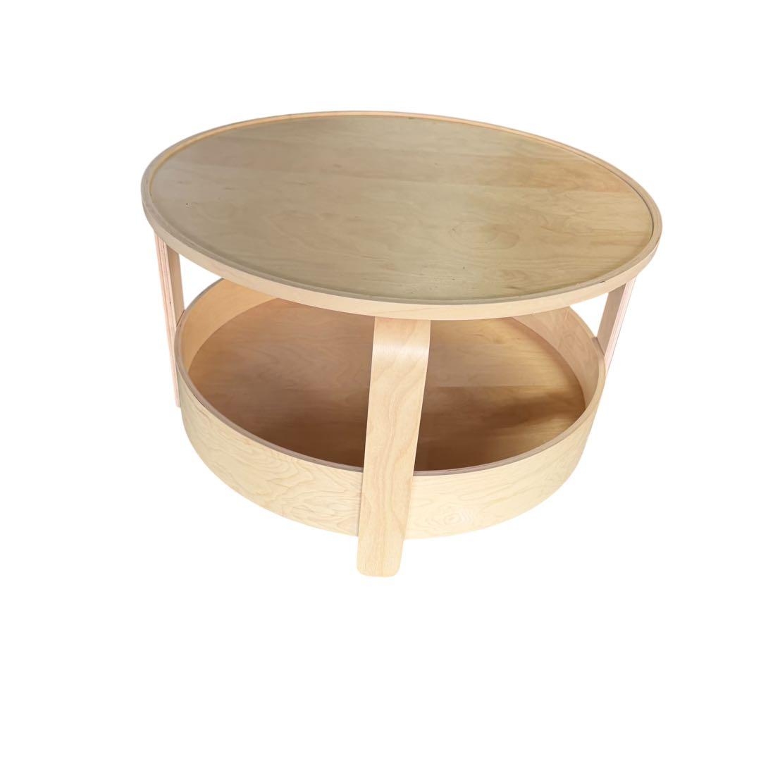 IKEA BORGEBY 収納付き 丸型ローテーブル 70cm