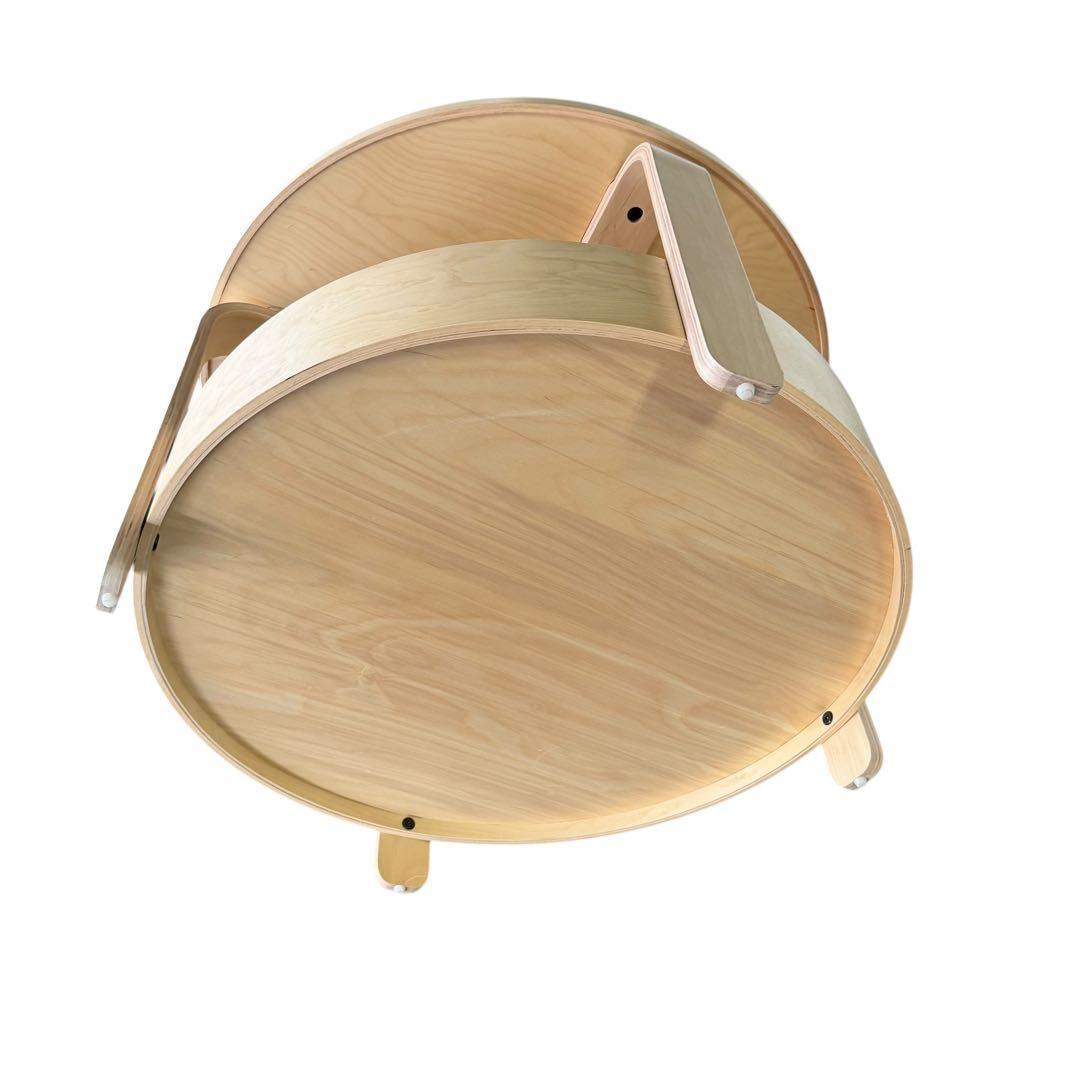 IKEA BORGEBY 収納付き 丸型ローテーブル 70cm