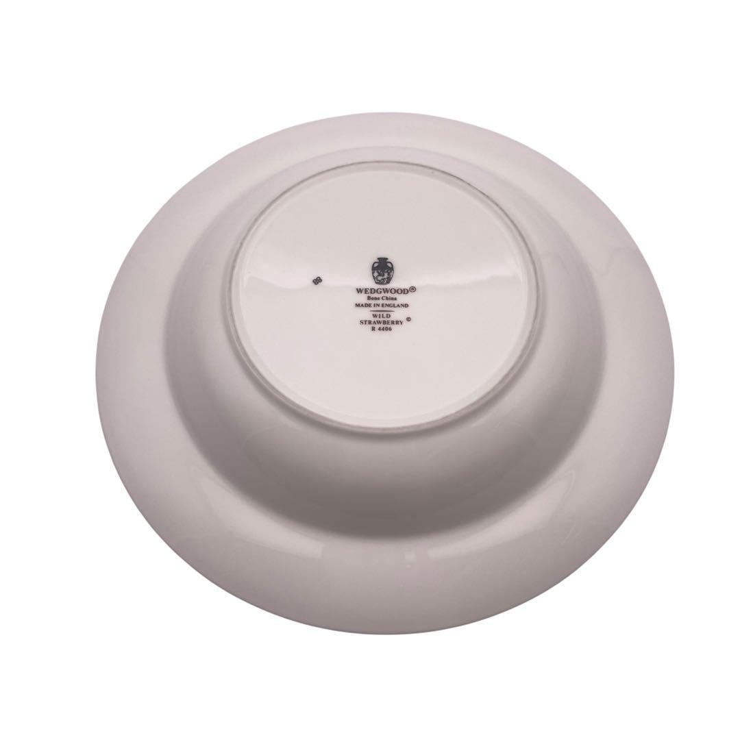 人気　ウェッジウッド ストロベリー&バイン スープ皿 20cm 4枚 美品