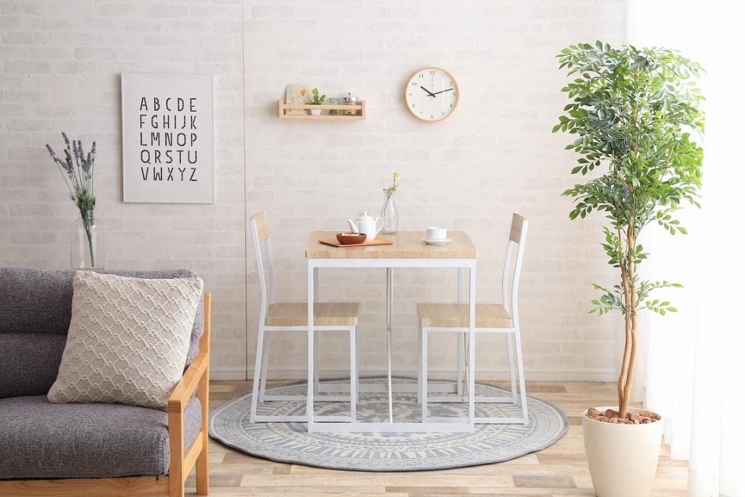 《新品・送料無料》【3点セット】courage 幅70cmテーブル+チェア2脚