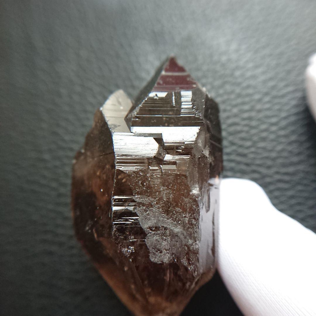 ガウリシャンカール産 スモーキークォーツ ダブルポイント カテドラル
