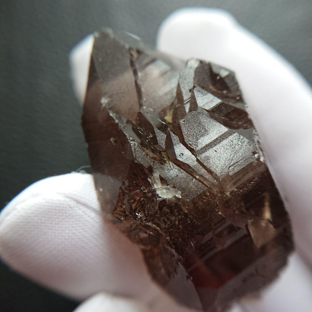 ガウリシャンカール産 スモーキークォーツ ダブルポイント カテドラル