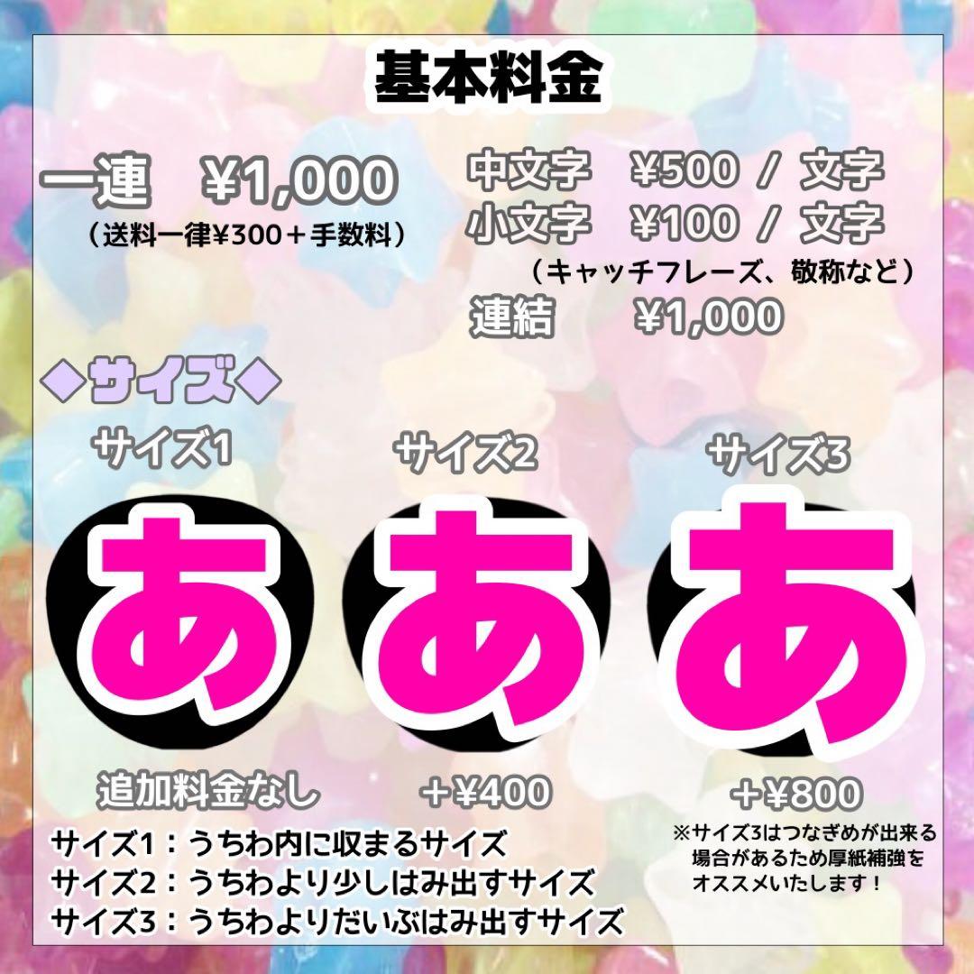 うちわ文字 文字パネル ネームボード オーダー 反射 ハングル 目立つ