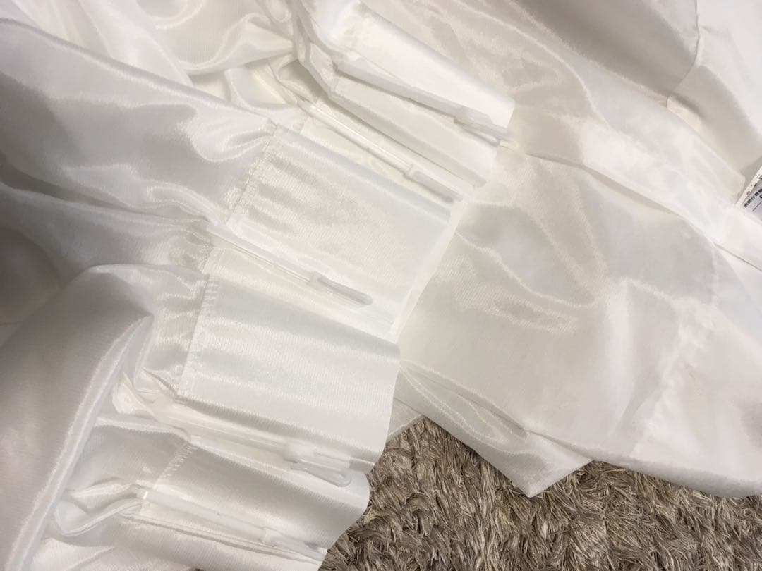 【中古】クロシェ　ピンクカーテン、シャイニーベール