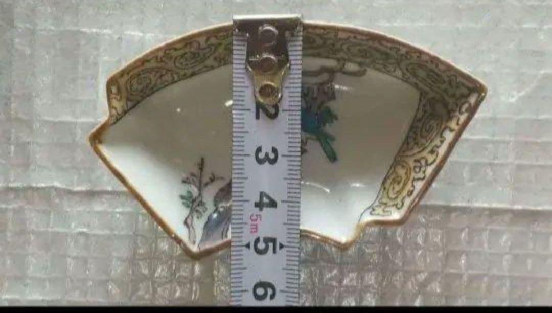 九谷焼 古九谷 二重角福 扇型 九谷焼 大皿 10枚セット