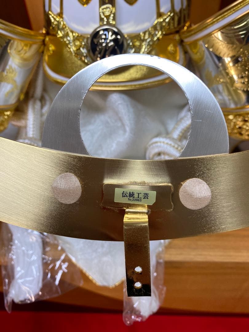 上杉謙信　東京久月　五月人形　着用兜飾り収納セット・着用できる兜