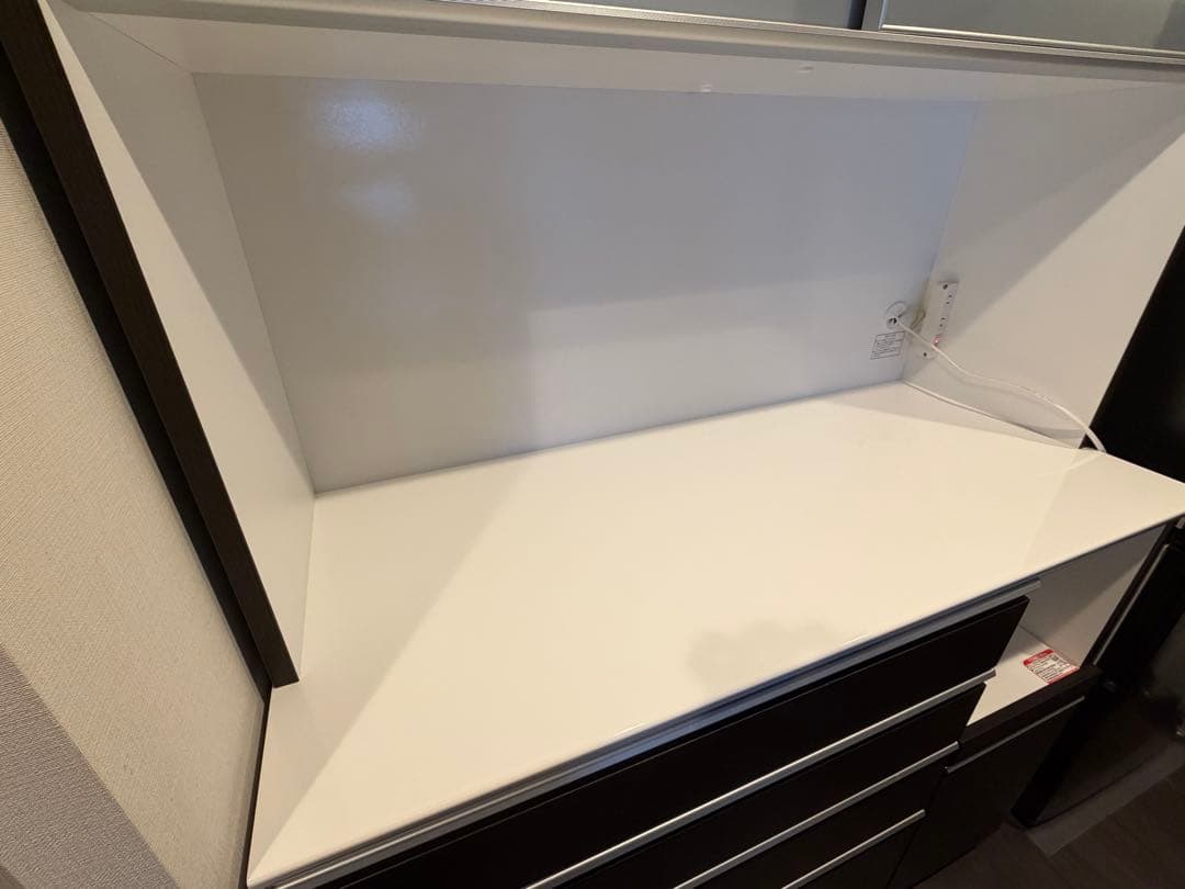 2/10まで【美品】ダークブラウン 食器棚 幅約120cm ニトリ