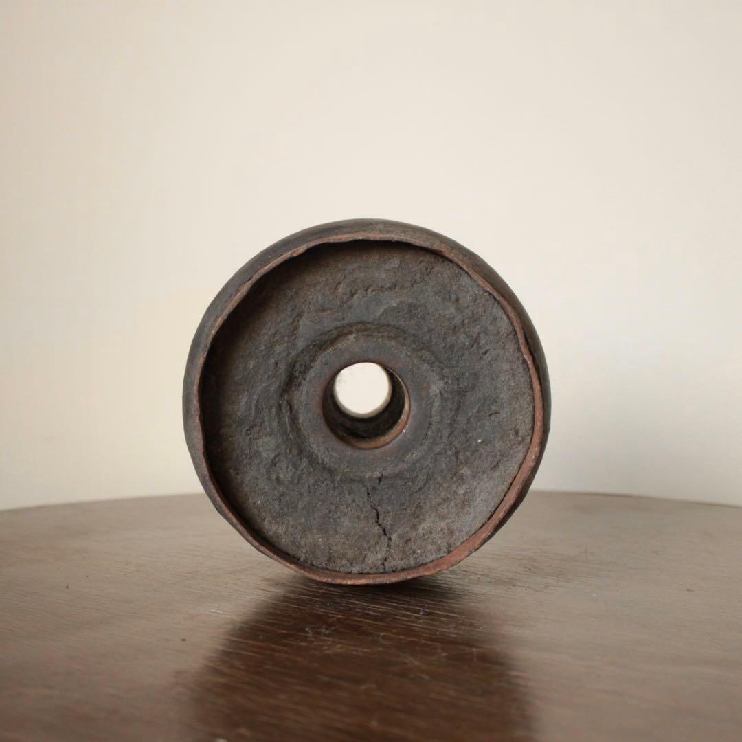 鉄と木でできた 軸 車輪軸 古道具 アンティーク ブロカント オブジェ