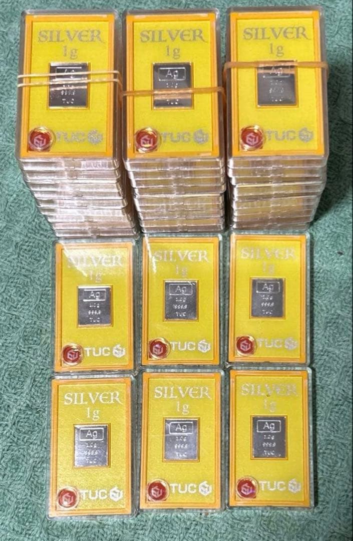 TUC 景品 銀製1gバー 36枚セット 999.9純度 - メルカリ