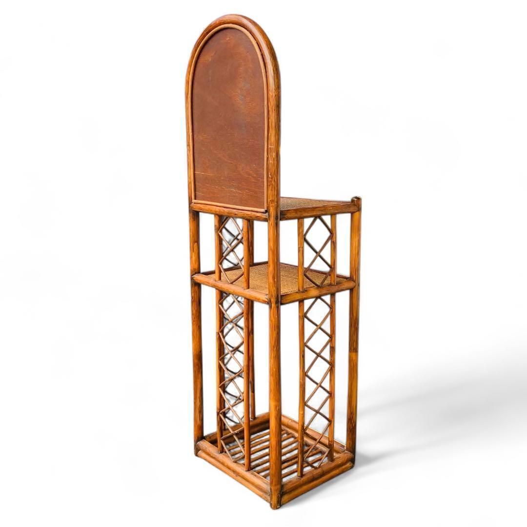 藤家具 ラタン ドレッサー 鏡台 ラック ヴィンテージ 昭和レトロ 古民家