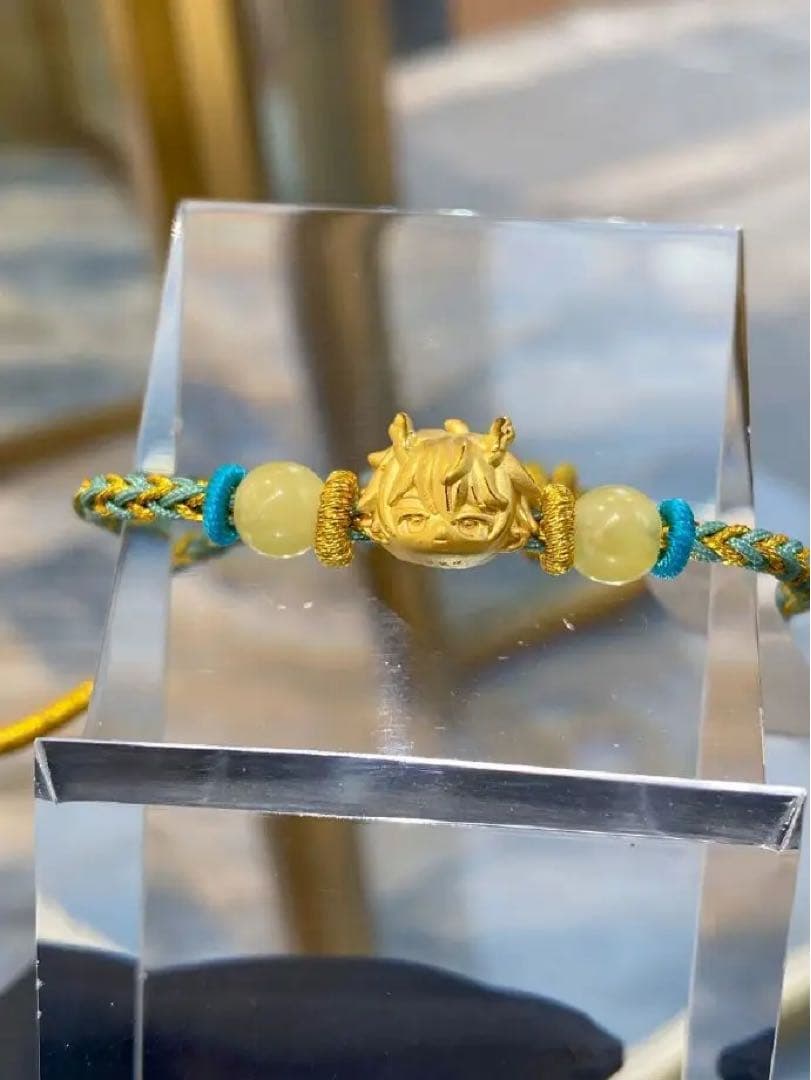 崩壊スタレ 丹恒・飲月 24kゴールド琥珀ブレスレット 老鳳祥コラボ 新品未開封