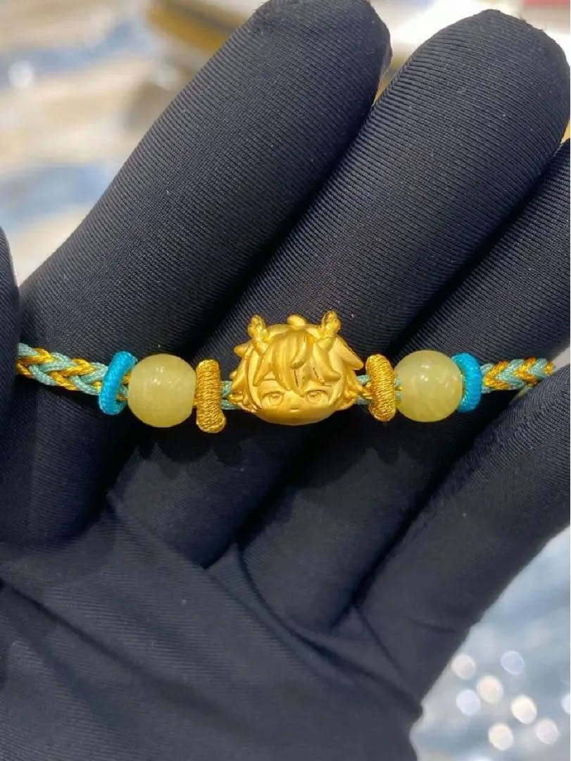 崩壊スタレ 丹恒・飲月 24kゴールド琥珀ブレスレット 老鳳祥コラボ 新品未開封