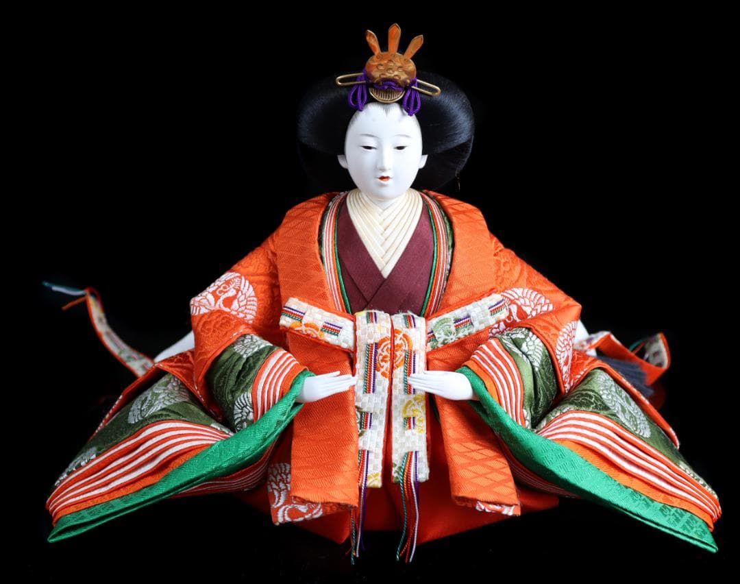 京人形 田中彌 雛人形 平安 田中弥 ひな 共箱