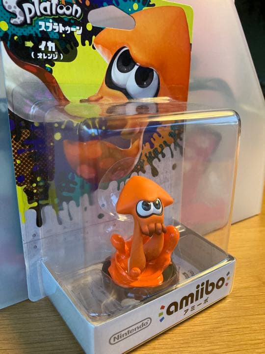 amiibo アミーボ イカ【オレンジ】 スプラトゥーン - メルカリ