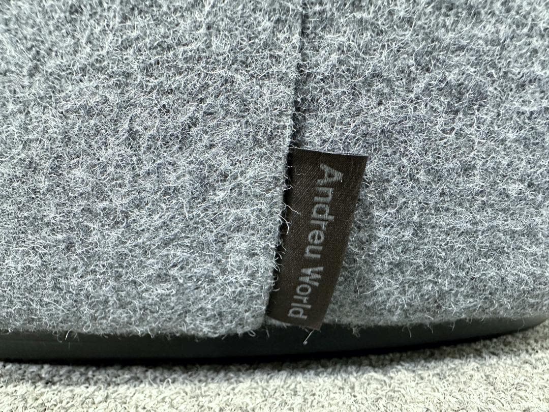 美品■アンドリューワールド■BEAT　オットマン　スツール　グレー系