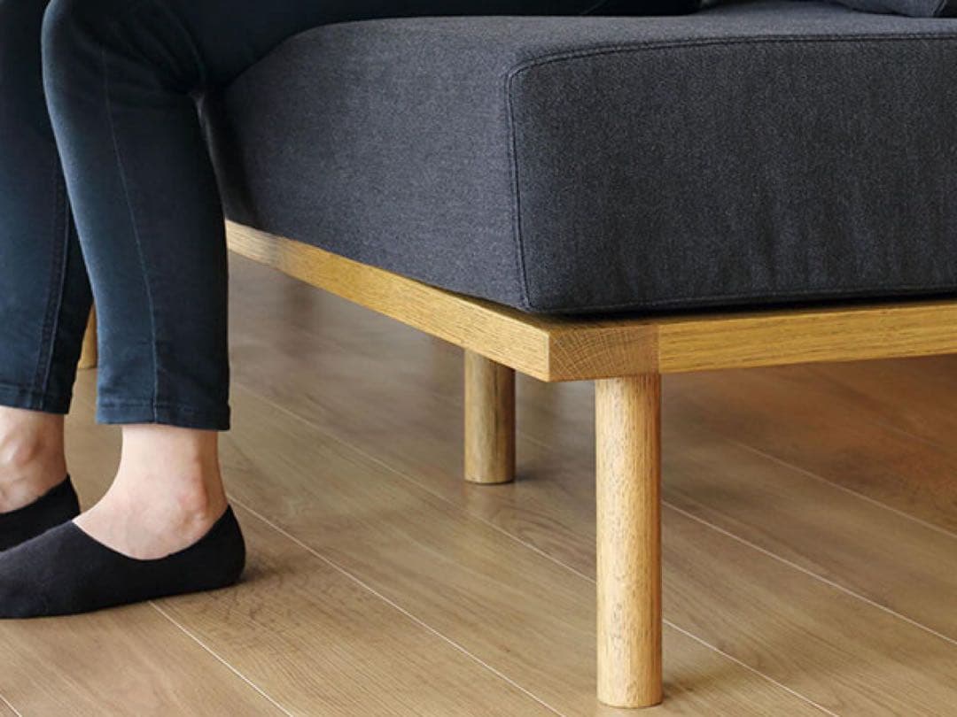 【幅100㎝】ソフィア ダイニングソファ M ユニット式 カバー洗濯可 ブラック