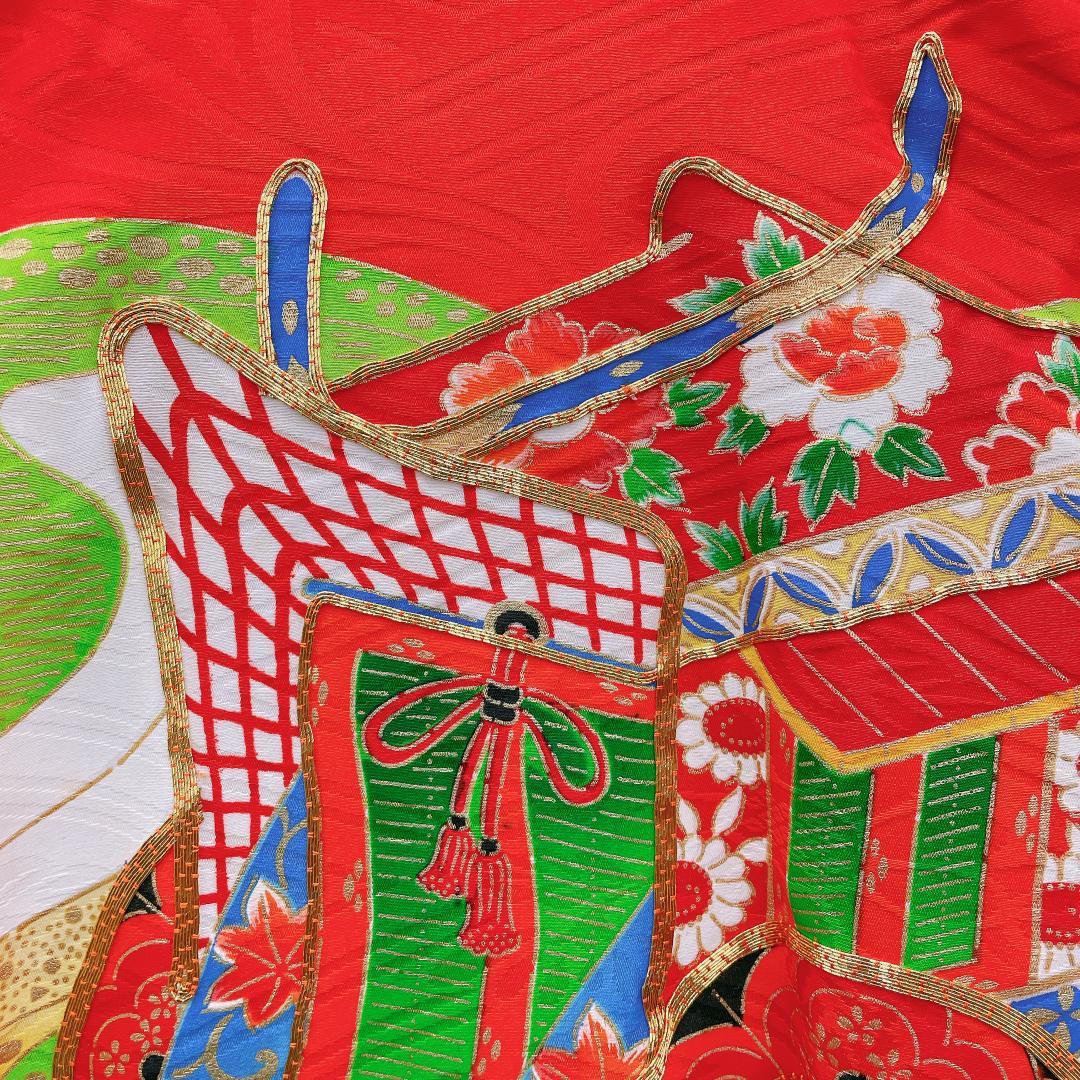 ★4023★ 子供着物 襦袢付き 一つ身 女の子 七五三 3才