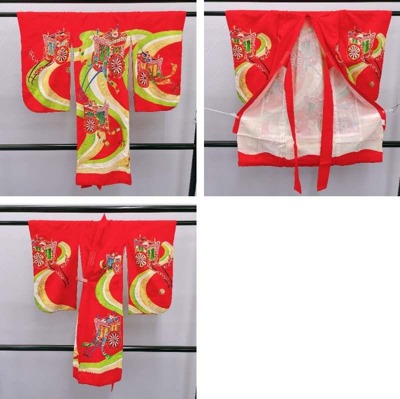 ★4023★ 子供着物 襦袢付き 一つ身 女の子 七五三 3才