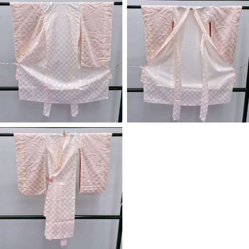 ★4023★ 子供着物 襦袢付き 一つ身 女の子 七五三 3才