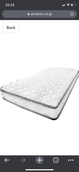 シングルベッドとスプリングマトレス