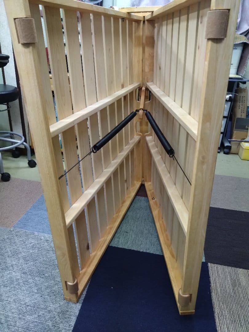 中居木工　ひのきスノコマット 折りたたみマット スプリング付き①