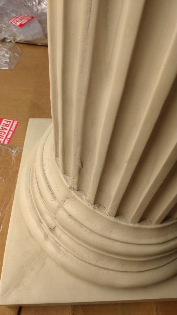 1m 古代ギリシャ建築柱 コリントピラー支柱台座コラム花台歴史西洋置物インテリア