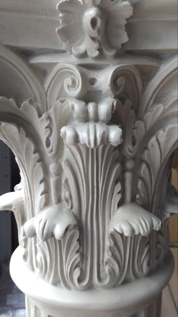 1m 古代ギリシャ建築柱 コリントピラー支柱台座コラム花台歴史西洋置物インテリア