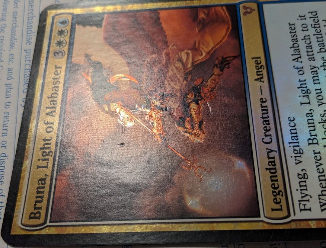 入手困難】大判カード 雪花石を率いる者、ブルーナ 特製獄庫 プロモ foil