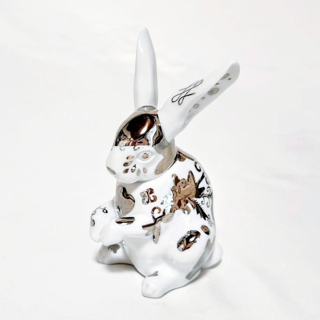 リヤドロ【ほぼ新品 箱栞付】フィギュリン《リデコ 白うさぎ 座って》No7044