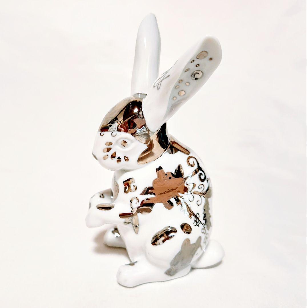 リヤドロ【ほぼ新品 箱栞付】フィギュリン《リデコ 白うさぎ 座って》No7044