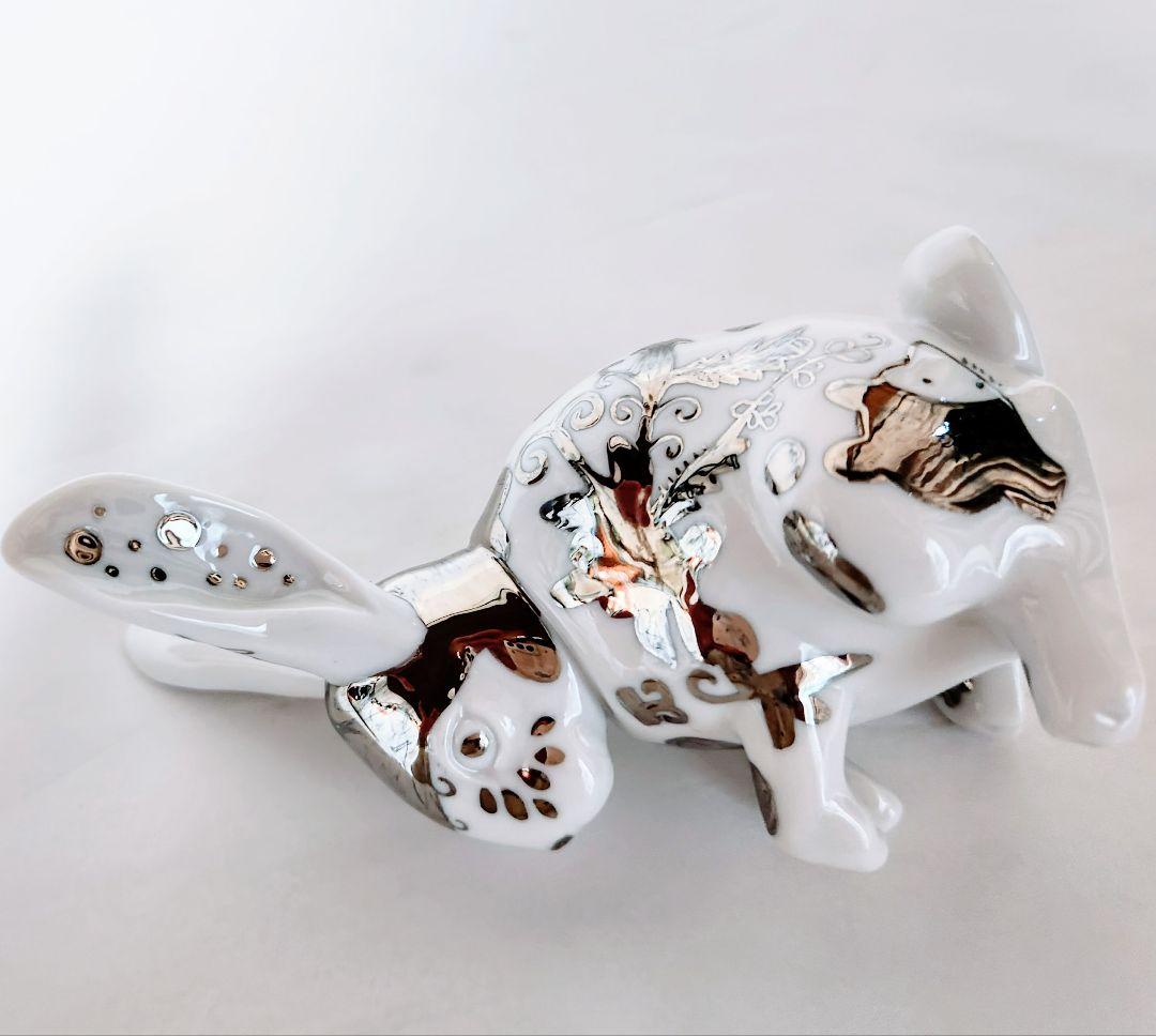 リヤドロ【ほぼ新品 箱栞付】フィギュリン《リデコ 白うさぎ 座って》No7044