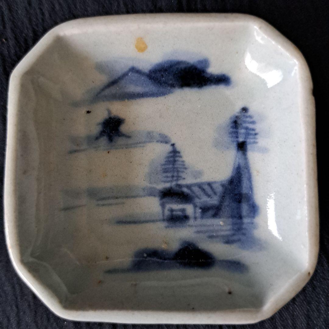 月落ち烏啼く……漢詩が豆皿に！(豆皿を愉しむ⑬)」古伊万里皿2客セット