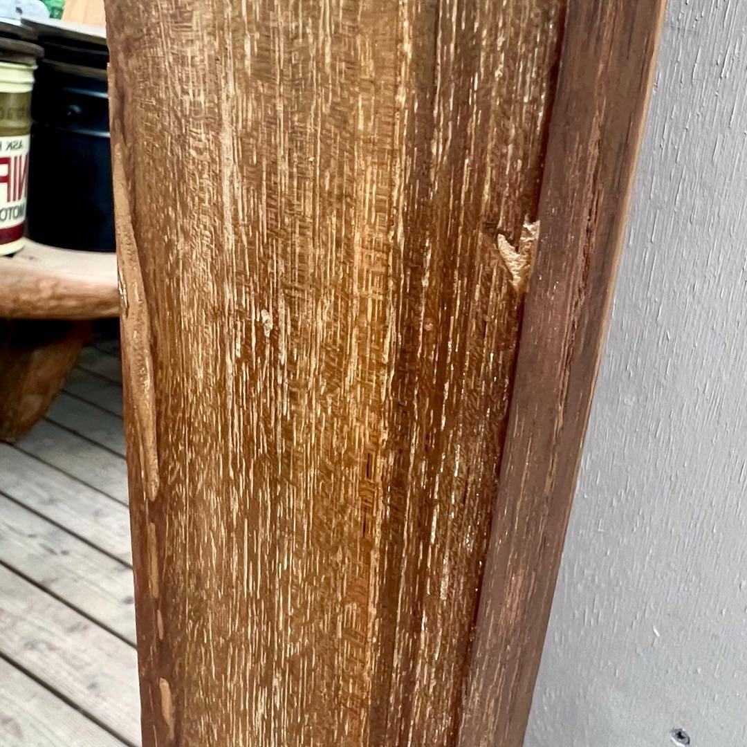 オールドチークの姿見鏡 180cm × 70cm 全身ミラー 大型 木製フレーム