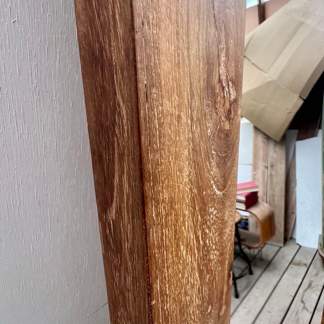 オールドチークの姿見鏡 180cm × 70cm 全身ミラー 大型 木製フレーム