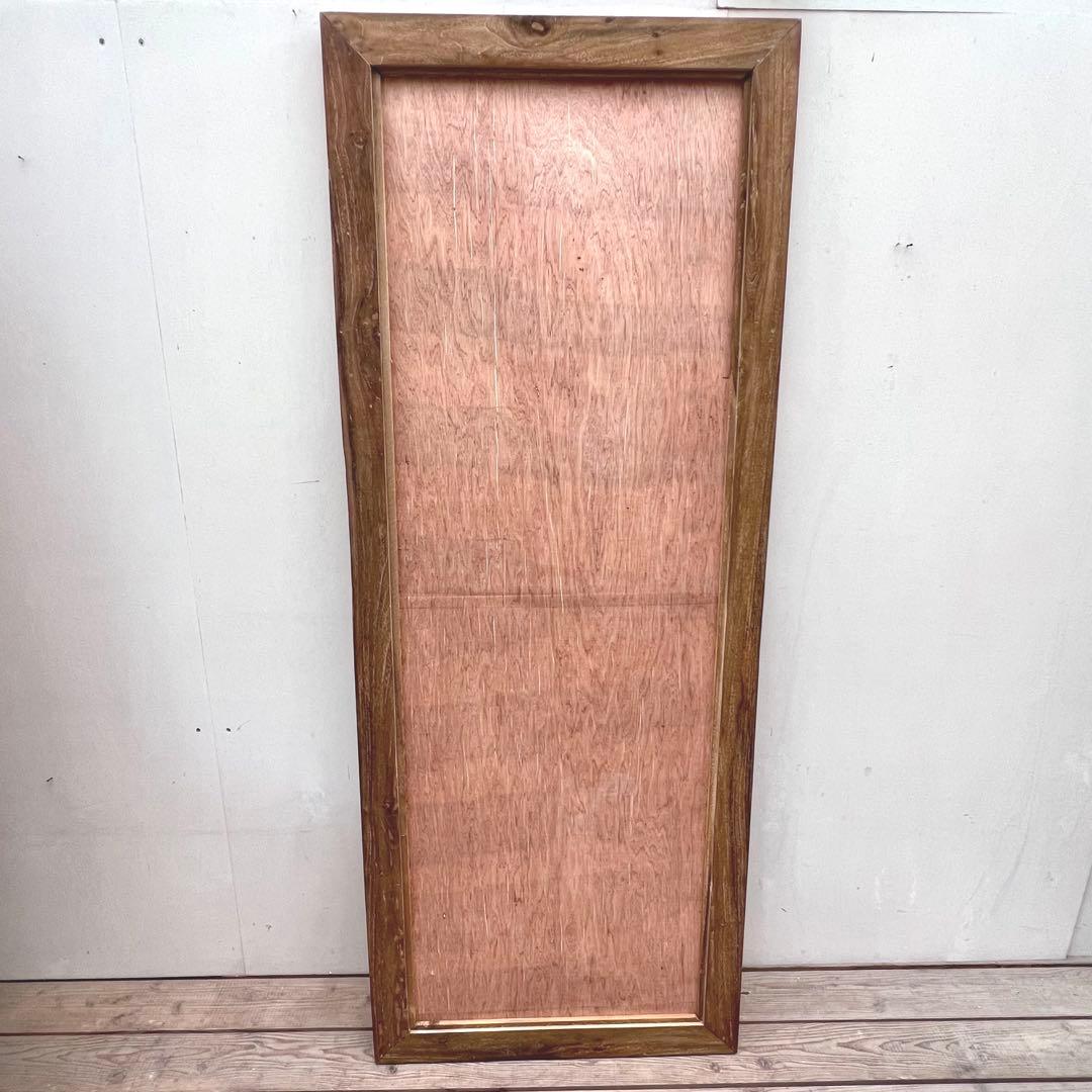 オールドチークの姿見鏡 180cm × 70cm 全身ミラー 大型 木製フレーム