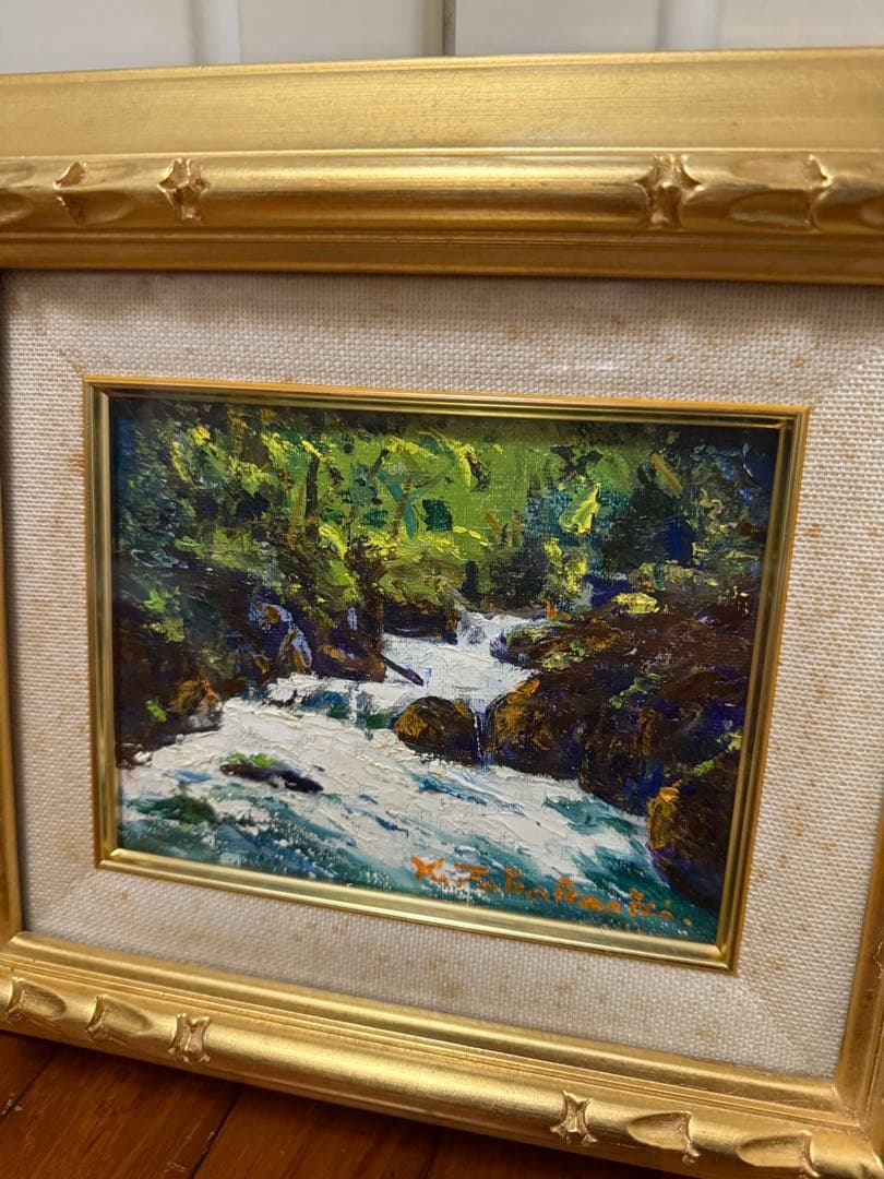 18.「奥入瀬」髙橋一善 油絵 - メルカリ