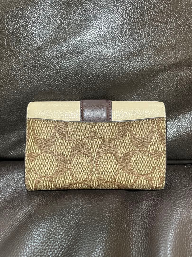 COACH コーチ シグネチャー 三つ折り財布 コンパクトウォレット