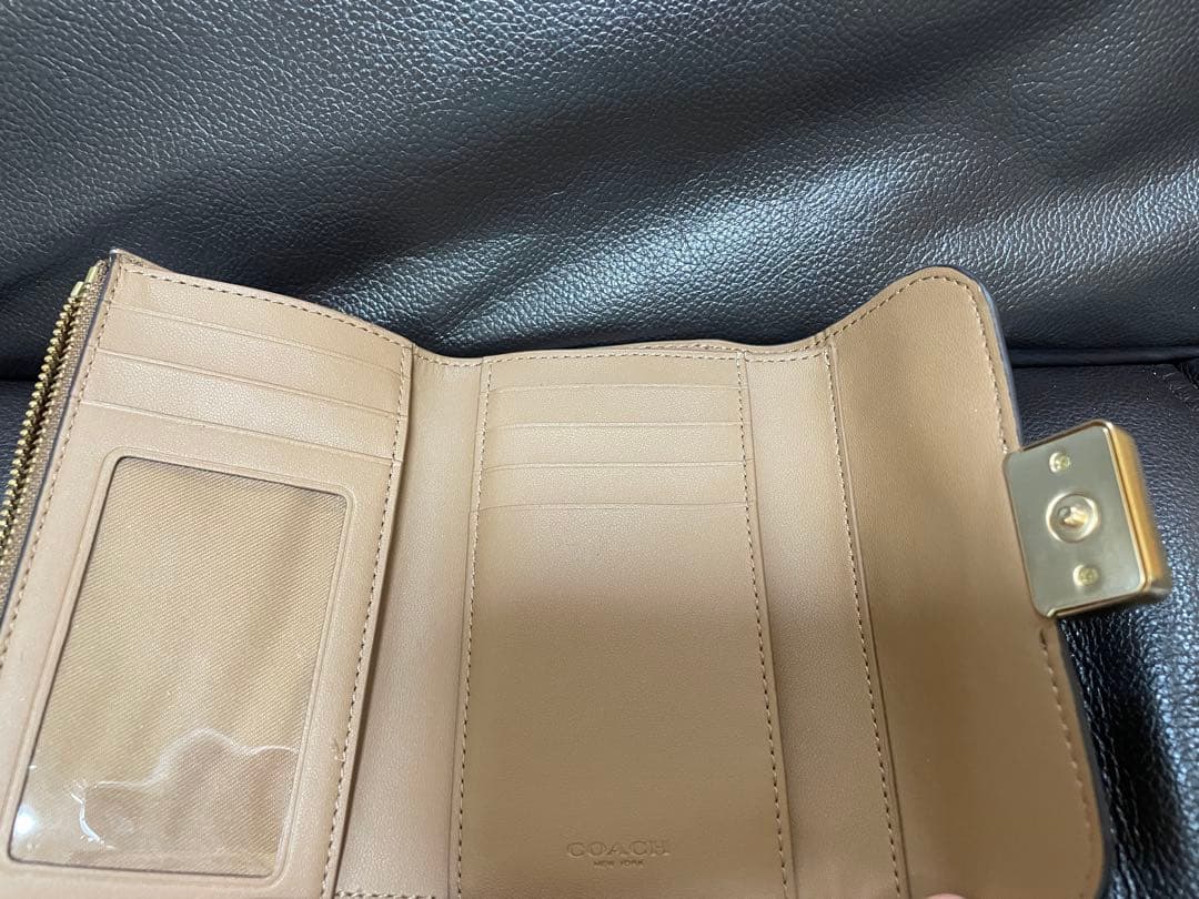 COACH コーチ シグネチャー 三つ折り財布 コンパクトウォレット