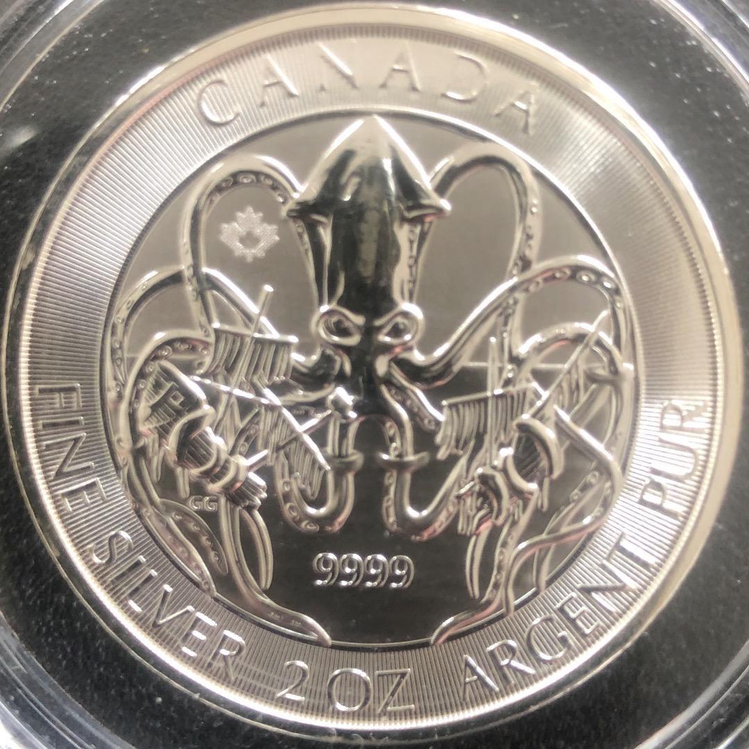 レア‼️2020年カナダ 銀貨2オンス クラーケン - メルカリ