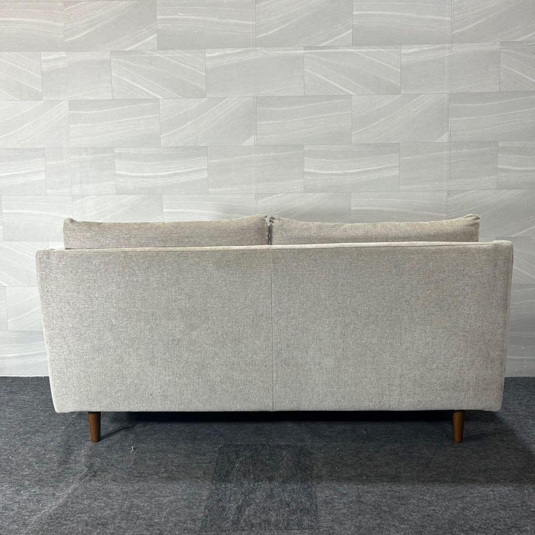 KEYUCA ソファ 布張り 2.5人掛け カールシリーズ シンプル d4484