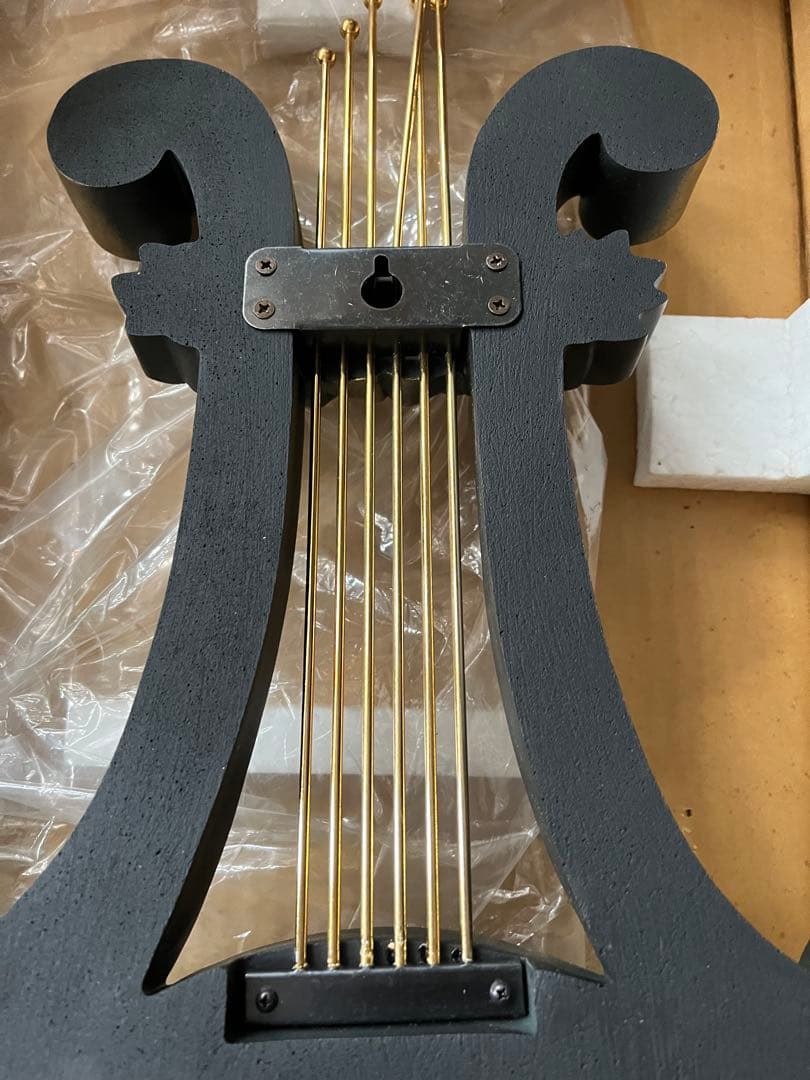 バラのブロンズ調掛け時計、ブロンズ調クォーツ掛け時計、新品時計、デッドストック